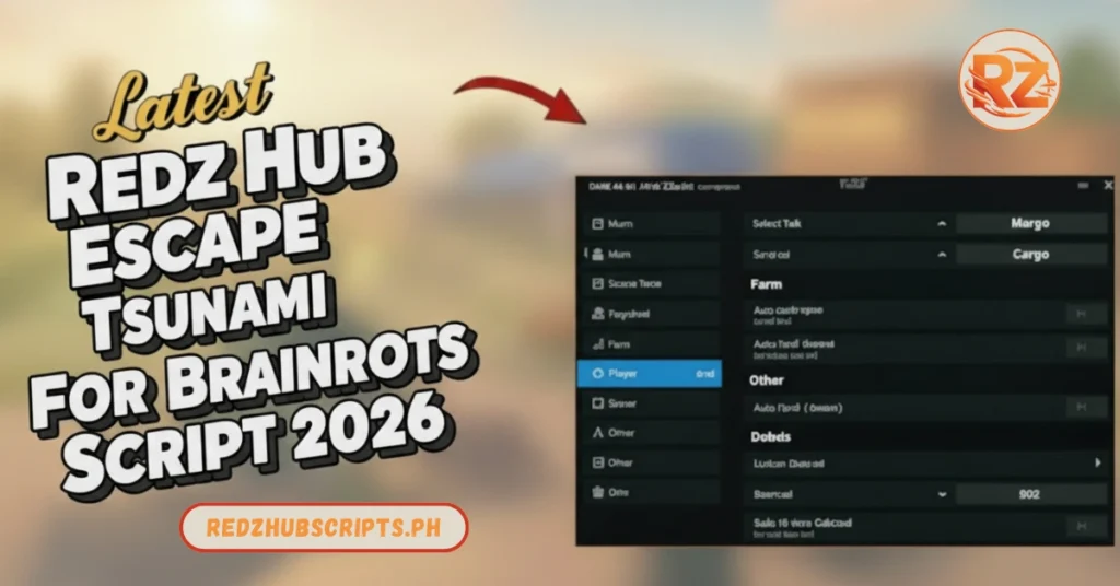 Redz Hub Escape Tsunami For Brainrots Script 2026